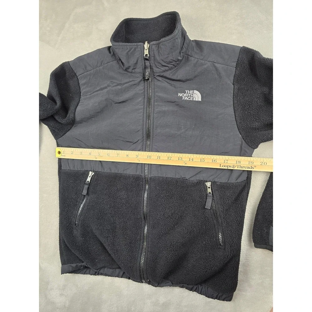 The‎ North Face Denali Fleece Jacket Youth Boys Large Black Full Zip Polartec